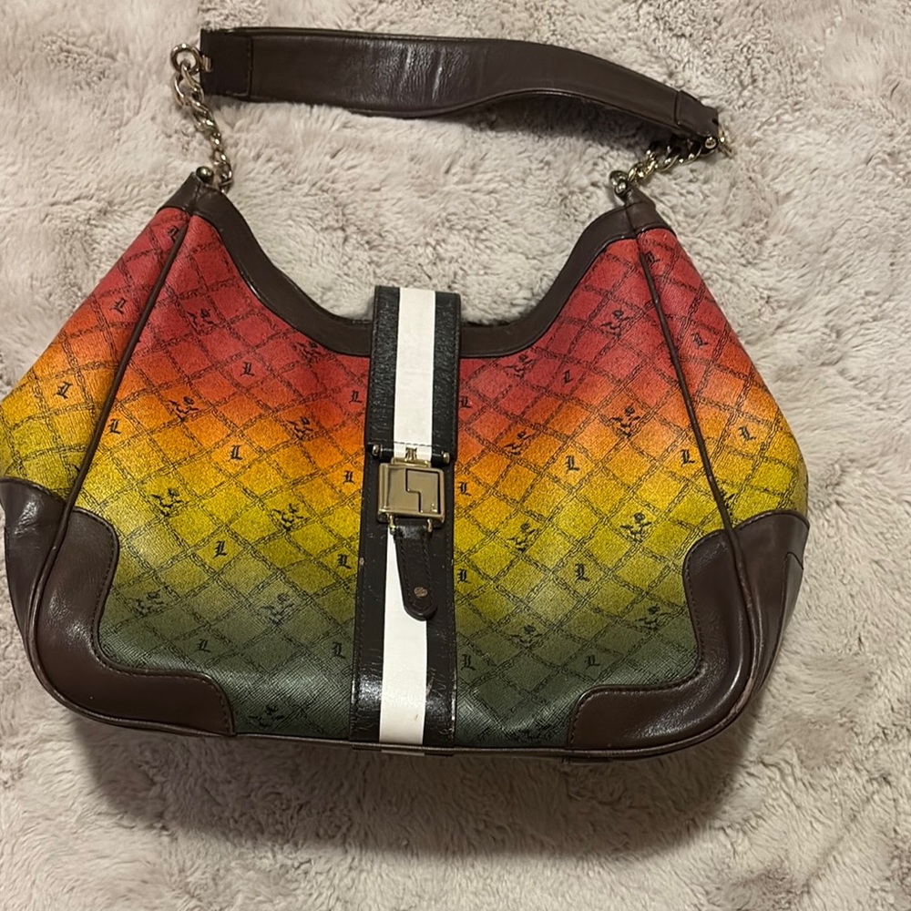 L.A.M.B. By Gwen Stefani Rasta hobo handbag